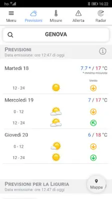 Meteo Piemonte android App screenshot 6